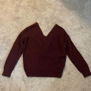 Burgundy sweater